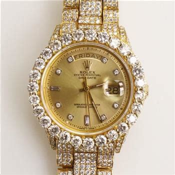 rolex 30.19ct tw diamond 18k gold president watch|Rolex day date gold.